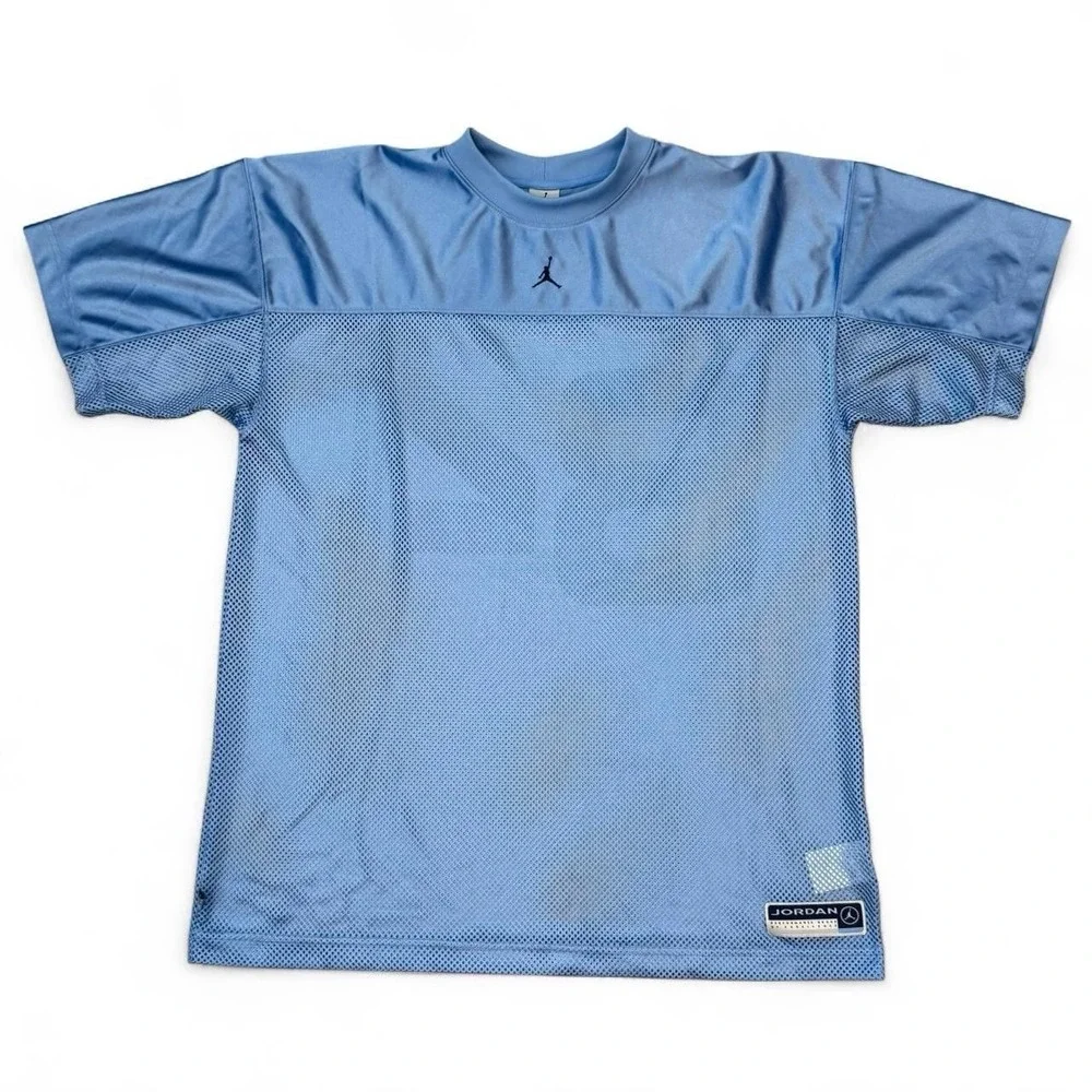 Vintage Air Jordan Oversized Baggy Carolina Blue Mesh Jersey Men's Size XL Y2K
